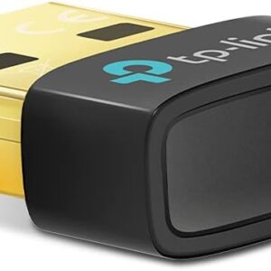 TP-Link USB Bluetooth Adapter for PC, Bluetooth 5.0/5.3 Dongle Receiver, Plug and Play, Nano Design, EDR & BLE, Supports Windows 11/10/8.1/7 for Desktop, Laptop, PS5/PS4/Xbox Controller (UB500)