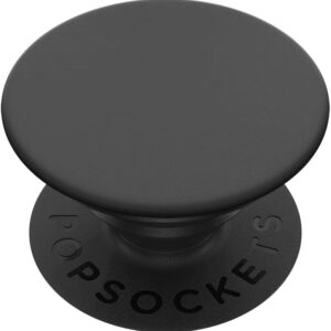 ​​​​PopSockets Phone Grip with Expanding Kickstand, Adhesive Grip - Black