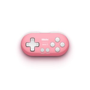 8Bitdo Zero 2 Bluetooth Gamepad Keychain Sized Mini Controller for Switch, Windows, Android, macOS & Raspberry Pi(Pink Edition) – Nintendo Switch