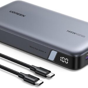 UGREEN Power Bank 25,000mAh 145W Laptop Portable Charger, Nexode 3-Port USB C PD Battery Pack, for MacBook Pro/Air, Dell XPS, iPhone 16/15/14, Galaxy S24, Steam Deck, iPad, and More