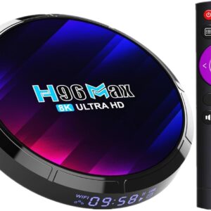 H96MAX Ultra Smart TV Box Android 13.0 4GB RAM 32GB ROM with Dual WiFi 2.4G/5G BT5.0 H.265 Decoding, HDIM 2.0, HD/4K/3D, USB3.0 Set Top Box: H96Max 4+32