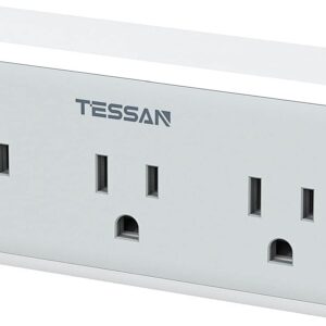 Multi Plug Outlet Extender, TESSAN Surge Protector Wall Plug Splitter with 5 Electrical Outlet Expander, Multiple Plug Adapter for Travel Home Office