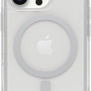 OtterBox iPhone 13 Symmetry Series+ Case – Clear, Ultra-Sleek, Snaps to MagSafe, Raised Edges Protect Camera & Screen
