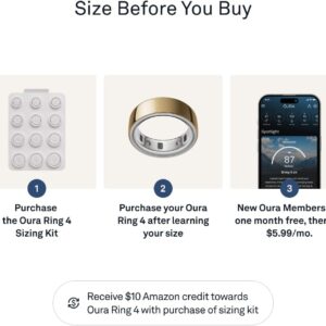 Oura Ring 4 Sizing Kit – Size Before You Buy Oura Ring 4 – Unique Sizing – Receive Credit for Purchase