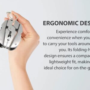 Mini Keychain Set - 6-in-1 Multitool Plier, Adjustable Wrench & Carry Case - Multifunctional All In One - Wire Strippers, Phillips Screwdriver, Knife, File