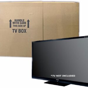 UBOXES TV Moving Box (2 Pack) Fits up to 70" plasma, LCD, or LED, 72x6x42