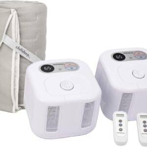 Chilipad Cube Bed Cooling System - Cooling & Heating Mattress Topper, Dual Zone Individual Bed Temperature, Cool Sleep Enhancement, Temp Range of 60-115°F, WE King Bedsize (76"W x 80"L), Model: CP515