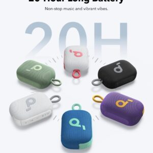 Soundcore Select 4 Go Bluetooth Shower Speaker by Anker, IP67 Waterproof/Dustproof, Ultra-Portable Speaker, Wireless, 20H Playtime, Floatable, Powerful Sound, Electronics for Outdoors/Home/Travel