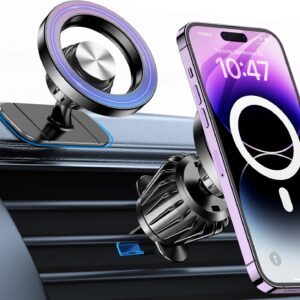 Kaistyle for Magsafe Car Mount【20 Strong Magnets】Magnetic Phone Holder for Car Phone Holder Mount Dash【360°】Cell Phone Holders for Your Car Accessories for Women Men iPhone 16 Pro Max 15 14 13 12 Plus