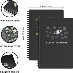 Budget Planner – Monthly Finance Organizer with Expense Tracker Notebook to Manage Your Money Effectively, Undated Finance Planner/Account Book, Start Anytimem,A5(8.6×5.9 inchs),100gsm Paper – Silvery