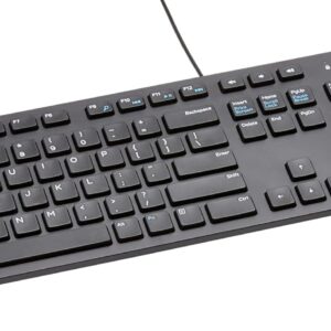 Amazon Basics Wired QWERTY Keyboard, Full-Sized, Black