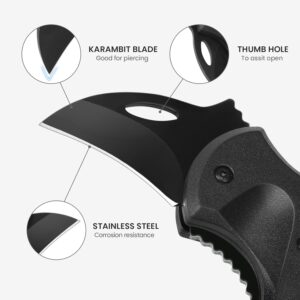 Small Pocket Knife Gift for Men, Keychain Box Cutter with 1.34inch Blade, Mini Folding Knives EDC Gadgets for Everyday Carry, Stocking Stuffers Gift for Adults Men Him