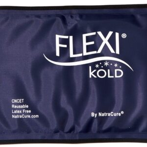 FlexiKold Gel Soft Flexible Ice Packs for Injuries - Reusable Freezer Cold Pack, Cold Compress & Cooling Gel Pad for Face, Shoulder, Hip, Leg, Arm, Ankle & Foot Injury - Medium - 7.5” x 11.5”
