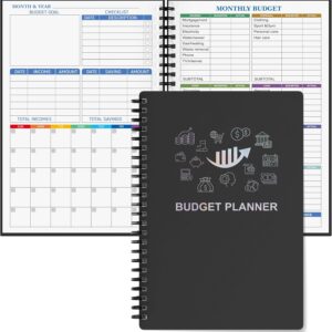 Budget Planner - Monthly Finance Organizer with Expense Tracker Notebook to Manage Your Money Effectively, Undated Finance Planner/Account Book, Start Anytimem,A5(8.6x5.9 inchs),100gsm Paper - Silvery