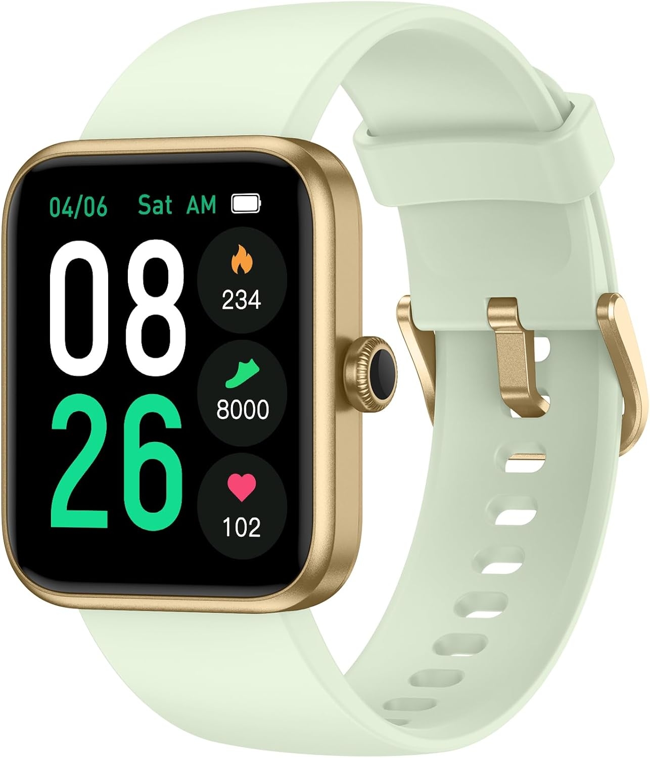 Smart Watch, Fitness Tracker Watch with Heart Rate Monitor, SpO2, Sleep Tracker, 5ATM Waterproof Smartwatch for Women Men Step Counter Pedometer Fitness Watch for iOS and Android Phones