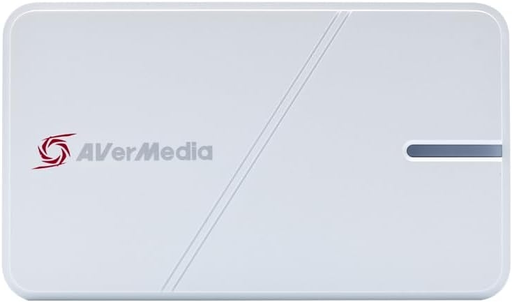 AVerMedia HDMI Capture Card- Gaming, Video Streaming, 4K Capture Card for PS5, Xbox Series X/S, Xbox One, PS4, Switch, Windows 11 / Mac Os12, HDR & VRR Support – GC551G2 Live Gamer Extreme 3 White