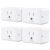 Govee Smart Plug 15A, WiFi Bluetooth Outlets 4 Pack Work with Alexa and Google Assistant, WiFi Plugs with Multiple Timers, Govee Home APP Group Control Remotely, No Hub Required, ETL&FCC Certified