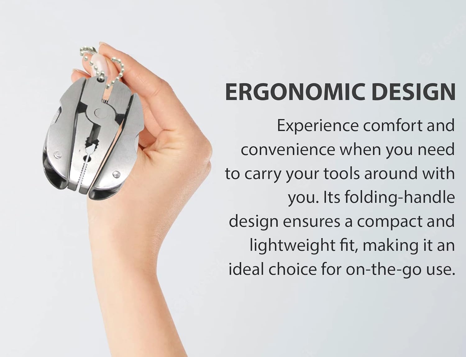 Mini Keychain Set – 6-in-1 Multitool Plier, Adjustable Wrench & Carry Case – Multifunctional All In One – Wire Strippers, Phillips Screwdriver, Knife, File