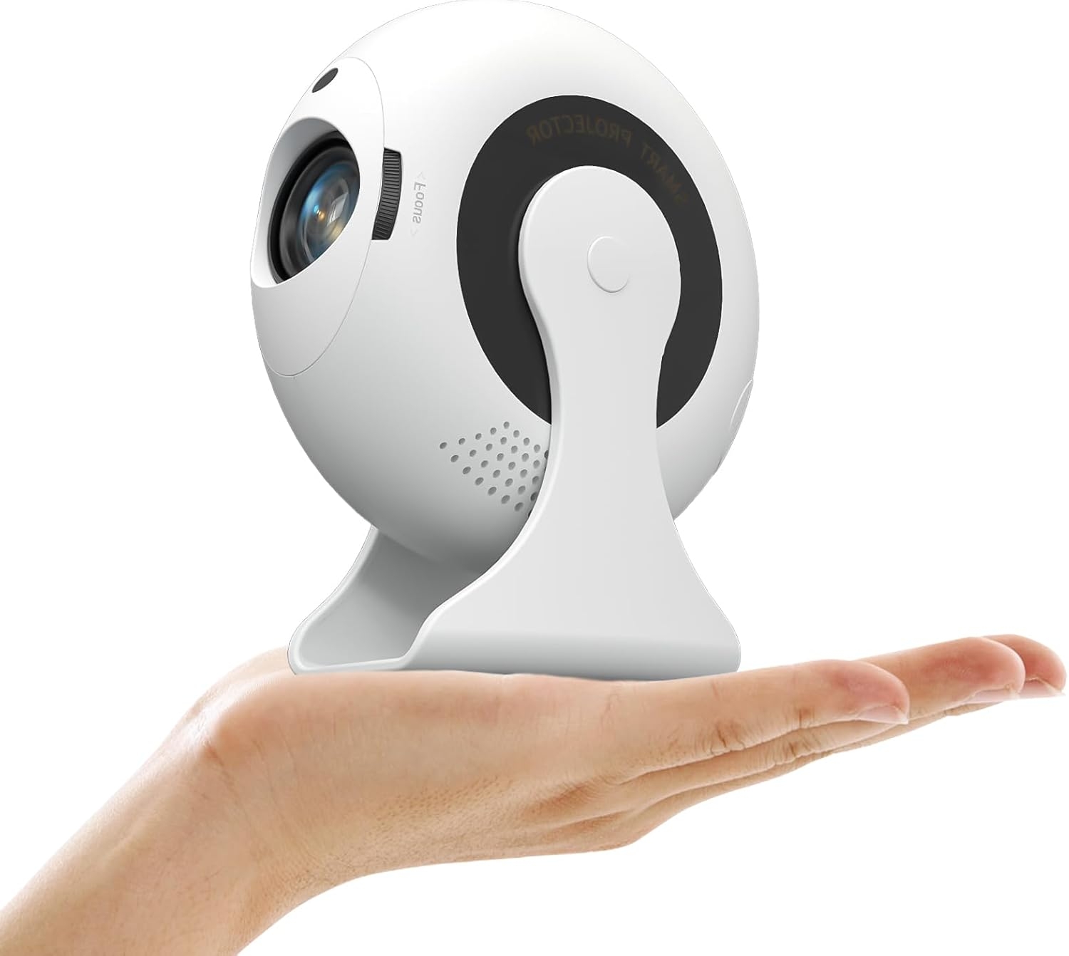 4K Portable Video Projector,Mini Projector with WiFi6 & Bluetooth 5.4, 150 ANSI Lumen Full HD,Auto Keystone, 360° Rotatable Home Cinema Smart Projector for Phone/PC/HDMI/USB/Laptop/TV Stick