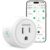 Smart Plug, GHome Smart WiFi Plugs Work with Alexa and Google Home, Smart WiFi Outlet with Remote Control and Timer Function, 2.4GHz Wi-Fi Only, No Hub Required, ETL FCC Listed, White (4 Pack)