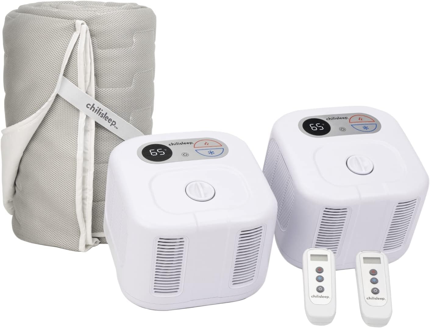 Chilipad Cube Bed Cooling System – Cooling & Heating Mattress Topper, Dual Zone Individual Bed Temperature, Cool Sleep Enhancement, Temp Range of 60-115°F, WE King Bedsize (76″W x 80″L), Model: CP515