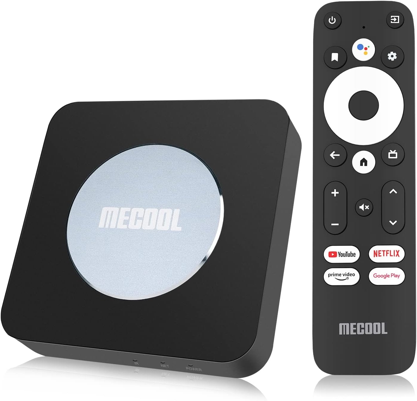 Android 11.0 TV Box, MECOOL KM2 Plus 2GB 16GB Smart TV Box with Netflix Certified, Google Assistant Dolby Atmos, TV Box 4K Support AV1, 2.4G/5G, Ethernet, WiFi 5, BT 5.0 with Amlogic S905X4 (Black)
