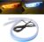 Car LED Strip Lights, 2Pcs 24 Inch Flexible LED Headlight Strips Dual Color White Turn Signal Yellow Lights Waterproof Car Daytime Running Light Strip for Truck SUV