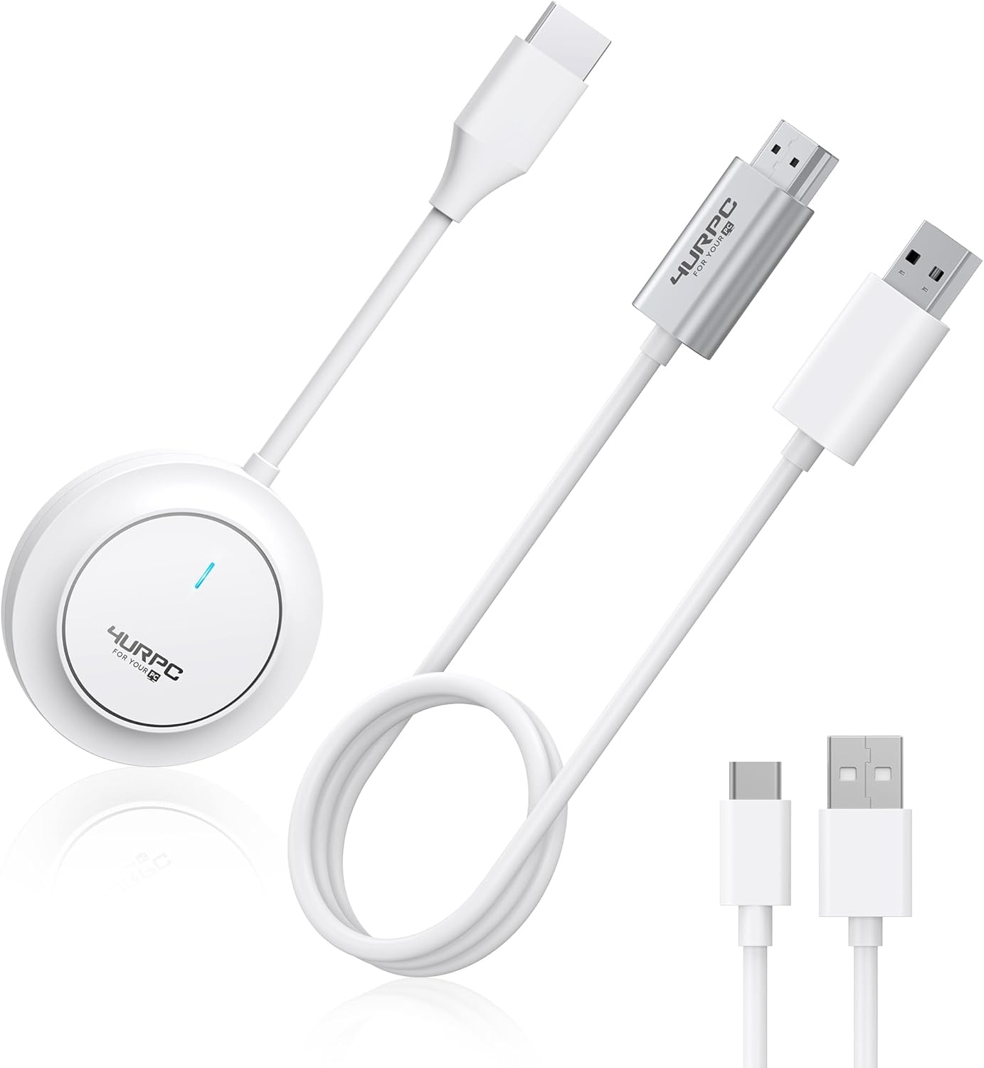 Wireless HDMI Transmitter and Receiver, 4K Decode 1080P Output Wireless HDMI Extender 30M/100FT, 2.4G/5G Plug & Play Portable Media Player,Stream Video and Audio to Monitor/TV from PC/Projector/TV Box