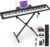 Starfavor 88 Key Piano Keyboard, Compact Bluetooth Digital Piano with Full-size Semi Weighted 88 Keys, Budget Electric Keyboard Piano with Stand, Piano Pedal, Carrying Bag, Recording/MIDI/USB, Black