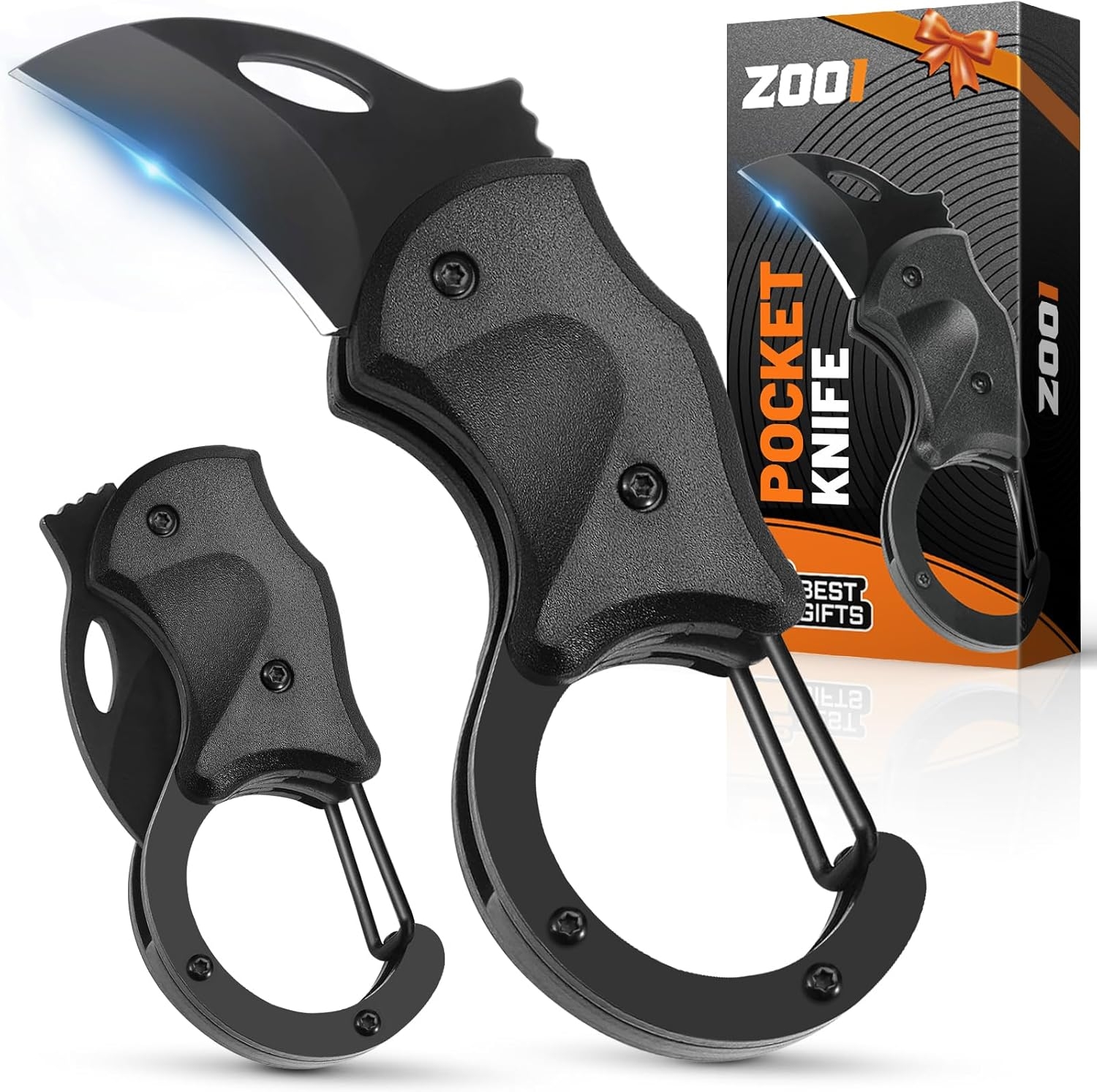 ZOOI Gifts for Men, Keychain Pocket Knife, Anniversary Birthday Mens Gifts for Men Dad Husband Him Grandpa, Unique Gifts for Dad Who Have Everything, EDC Box Cutter Gadgets Tools for Everyday Carry