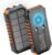 Riapow Solar Charger Power Bank: 27000mAh Wireless Portable Charger Built-in Cables – 22.5W Fast Charging Battery Bank with USB C – PD QC3.0 External Battery Pack for Phone – 2 Flashlights for Outdoor