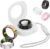 Smart Ring for Women Men, Health Fitness Tracker Ring, IP68 Waterproof Rings, Sleep Ring with Charging Case and Ring Protector, Remote Photography, Family Care, No App Fees (Silver, 10#)