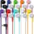 10 Pack Bulk Wired Earbuds, In Ear Headphones with 3.5mm Jack, 4ft Tangle Free Cable, Comfortable Fit, Affordable and Cost Effective, Ideal for School Classroom Testing Students Events Groups, Mix
