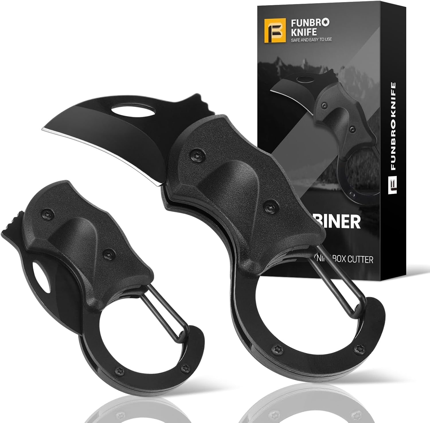 Small Pocket Knife Gift for Men, Keychain Box Cutter with 1.34inch Blade, Mini Folding Knives EDC Gadgets for Everyday Carry, Stocking Stuffers Gift for Adults Men Him