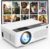 TMY Mini Projector, Upgraded Bluetooth Projector with Screen, 1080P Full HD Portable Projector, Movie Projector Compatible with TV Stick Smartphone/HDMI/USB, indoor & outdoor use