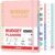 SUNEE Budget Planner – Monthly Budget Book with Expense Tracker Notebook, Undated 12 Month Bill Organizer & Finance Planner to Manage Your Money, A5(6.4″ x 8.3″) Account Book with Colorful Tab, Pink